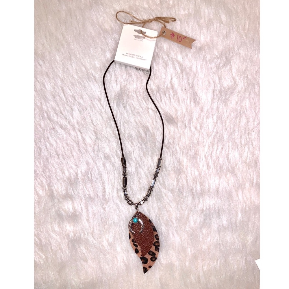 Leaf Cheetah Necklace